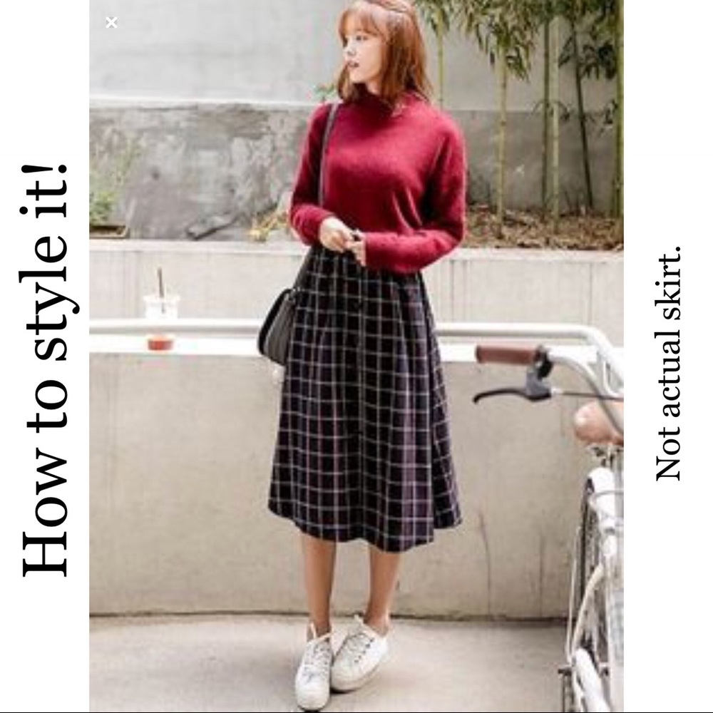 Hanna Andersson Red Plaid Long Skirt